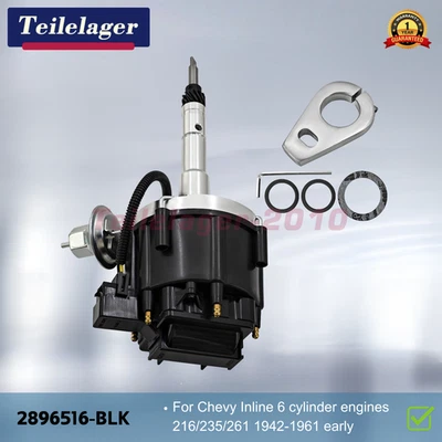 Дистрибьютор HEI 2896516-BLK для Chevy Straight 6 216/235/261 1942-1961 ранние - Изображение 1 из 4