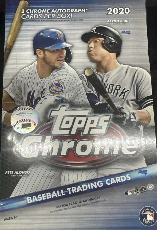 2020 Topps Chrome Baseball MLB Hobby Box 2 Autos Per Box + Hits Brand New 20+ - Image 1 of 1