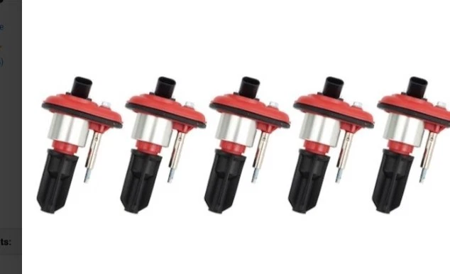 Ignition Coil set of 5 TRQ part iCA74493 2007-2008 Isuzu i370 3.7L 5-Cylinder  - Image 1 of 1