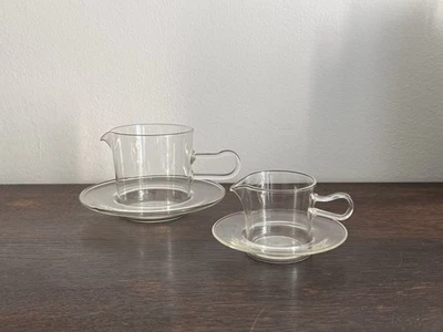 SF SCHOTT Gen JENA Wagenfeld 2 x Sauciere Soser klein groß Jenaer Glas bauhaus - Bild 1 von 4