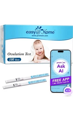 Easy@Home Kinderwunsch Ovulationsteststreifen 50 Stück –LH-Test App-Auswertung - Bild 1 von 4