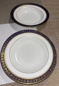 2 x Copeland Spode ciotole oro platino R4876 zuppa bellissima - Foto 1 di 7