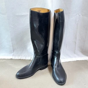 Aigle Coupe Saumur Cree Rubber Riding Boots France Womens US 6.5 Clean NO Lining - Picture 1 of 12