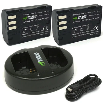 Wasabi Power Battery (2-Pack) and Dual Charger for Pentax D-LI90 - Image 1 of 4