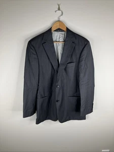 Hugo Boss Blazer Adulto 38r Grigio Gessato Lanificio Lana Uomo B61 - Foto 1 di 15
