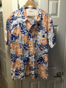 Columbia PFG Hemd Herren Large Floral Thunfisch Hawaii Luau belüftet Knopfleiste - Bild 1 von 8