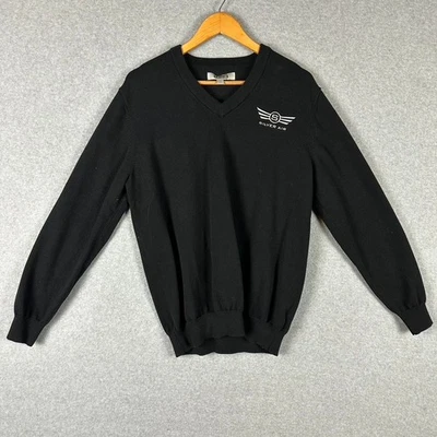 Suéter Edwards Silver Air Logo Negro Para Hombre Cuello en V Suéter por Edwards Grande Foto 1 de 4