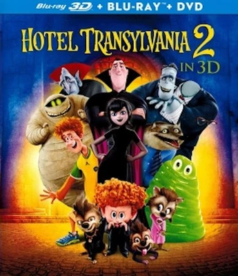 Hotel Transylvania 2 in 3D (BluRay 3D+DVD+BR, Animation/Comedy, Sleeved, 2015) - Imagem 1 de 4