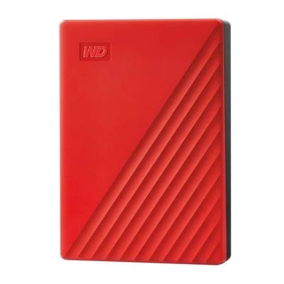 WD Portable Hard Drive 5TB USB 3.0 Red with My Passport Encryption and Password - Image 1 of 4