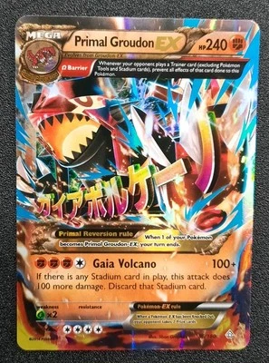 Pokemon TCG Mega Primal Groudon EX XY Primal Clash English 2014 MP 86/160 - Image 1 of 4