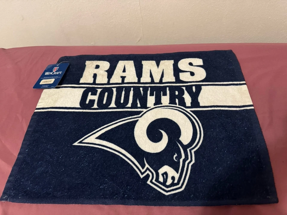 Toalla de rally Los Angeles Rams 15x18 cierre de la NFL DESCONTINUADA NO MÁS Foto 1 de 1