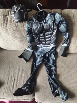 Juego de 2 piezas de disfraz de Pantera Negra Vengadores para niños, pequeño 6-7, disfraces de Halloween Foto 1 de 4