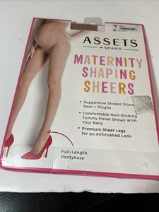 Spanx Assets Maternity Shaping Sheers Full Length Pantyhose Size 1 Nude NIP - Picture 1 of 8