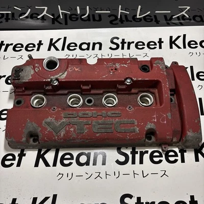 HONDA H SERIES H22 H23 F20 PRELUDE ACCORD VALVE COVER OEM Original Finish RED - Image 1 of 4