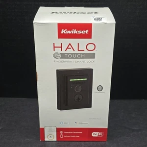 Kwikset Halo Touch Huella Digital Wi-Fi Smart Deadbolt Lock Negro Mate (99590-004) - Imagen 1 de 8