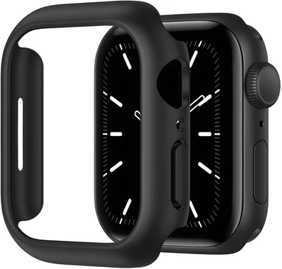 AVANA Funda para Apple Watch Series 9 8 7 41mm / 45mm Hard Case funda protectora negra