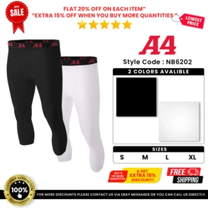 A4 NB6202 Youth Polyester/Spandex Moisture wicking Compression Tight - Picture 1 of 3
