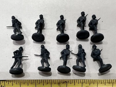 Axis & Allies D-day Board Game By Larry Harris 10 Blue  Infantry Piece Parts - Image 1 of 2