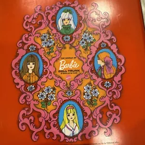 The World of Barbie Doll Trunk #5037 Hard Case 1969 Mattel Made In USA - Picture 1 of 11