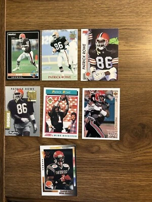 1992 nfl pro set pinnacle Patrick Rowe Cleveland browns  - Image 1 of 2