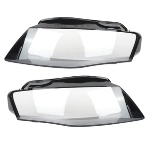 For 09-12 Audi A4 B8 Headlamp Cover Headlight Lens Cover Pair Front Left Right - Picture 1 of 14