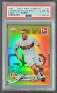 2019 Topps Chrom Bundesliga Santiago Ascacibar Gold Refraktor #15/50 PSA 10 EDELSTEIN - Bild 1 von 2