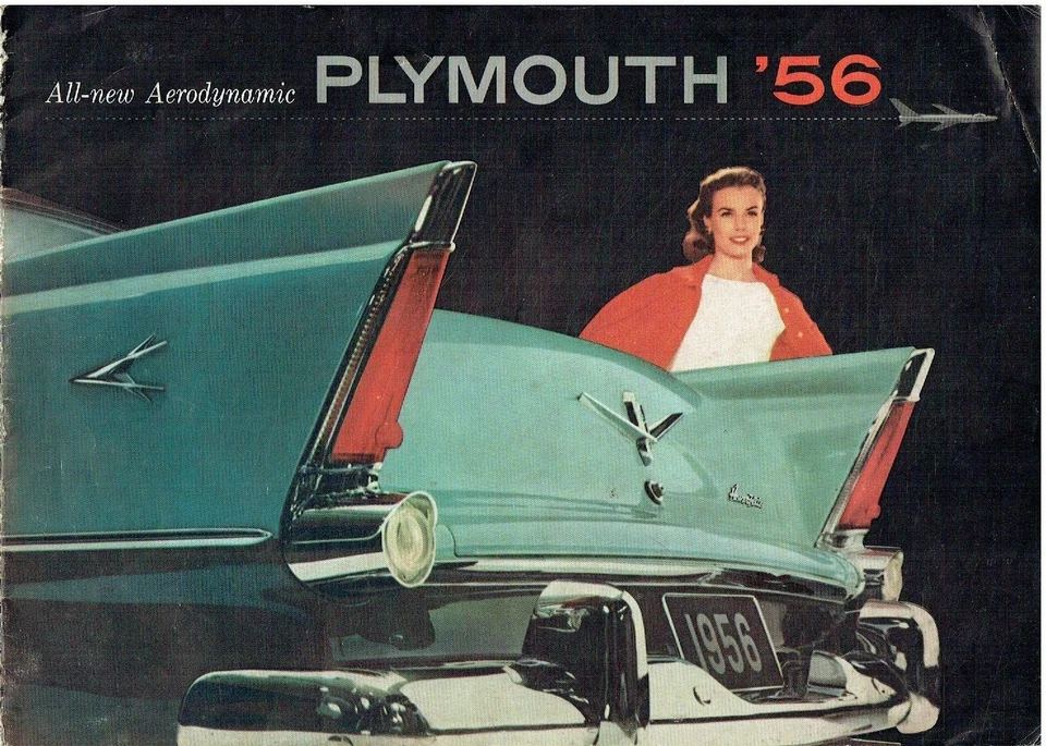 PLYMOUTH BELVEDERE SAVOY PLAZA Y SUBURBANO ORIGINAL 1956 FOLLETO DE VENTAS DE FÁBRICA Foto 1 de 1