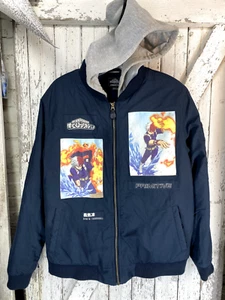 Primitive Skateboards Jacket My Hero Academia Shoto Todoroki Bomber Navy - Picture 1 of 7