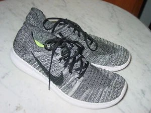 2015 Nike Free RN Flyknit Black/White 831069-100 Running Shoes! Size 13 - Picture 1 of 14