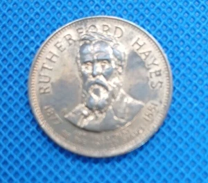 Rutherford Hayes Medaille Präsident Sammlerstück Münze Medaille gedämpft KOSTENLOSER VERSAND - Bild 1 von 2