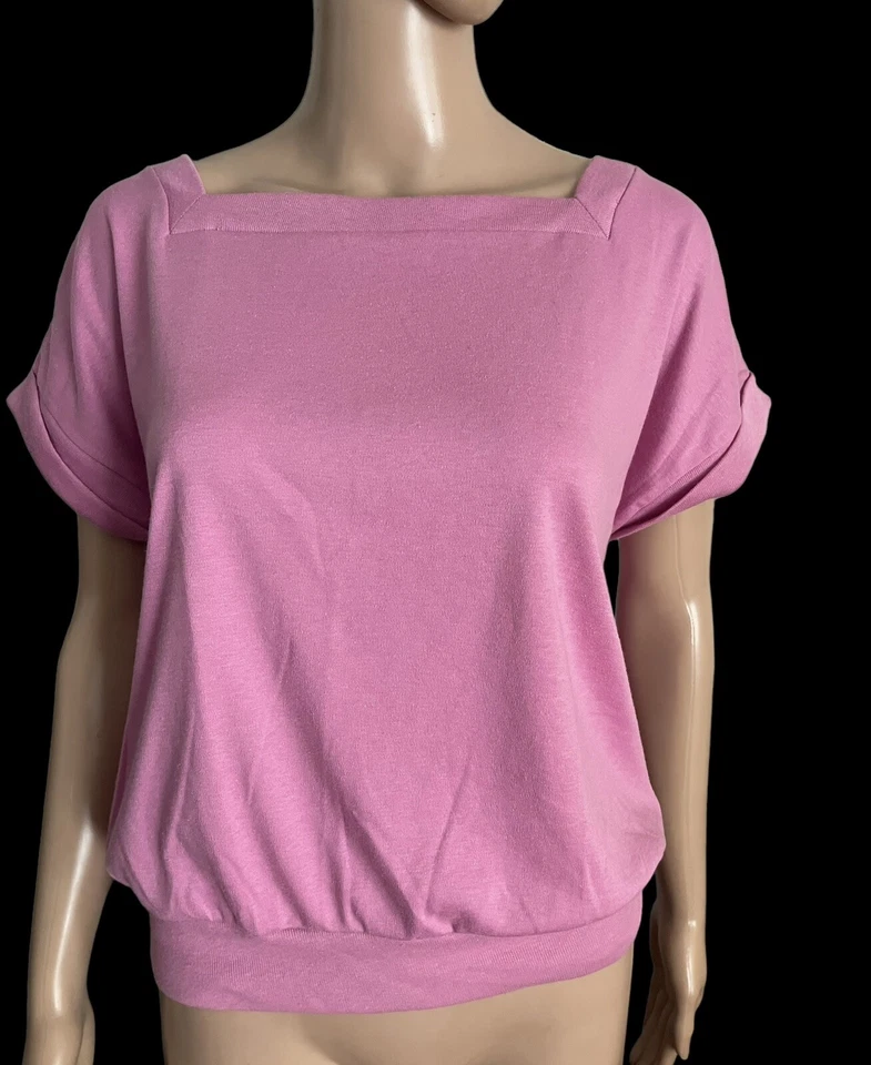 VTG Sears Women’s Perma Prest Square Neck Blouse Shirt Lavender Pink Size XL - Image 1 of 4