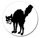 KATZE Punk Button Pin NEU 2,5cm Punkrock Oi! Skinhead Punx Rebell Anarchy Cat