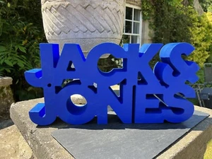 A BLUE JACK & JONES FOAM POINT OF SALE SIGN 51 x 25cm - Picture 1 of 5