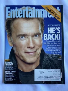 2011 Apr 8 Entertainment Weekly Magazine Arnold Schwarzenegger’s Return (MH370) - Picture 1 of 3