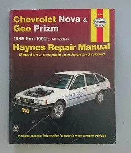 Haynes Chevrolet Nova and Geo Prism 1985-1992 Repair Manual  - Bild 1 von 1