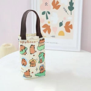 Capybara Water Cup Bag Cute Umbrella Bag Hot Sale Canvas Bag Outdoor - Picture 1 of 14