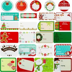 432 Pieces Christmas Sticker Labels, Self Adhesive Christmas Gift Tags for Gift - Picture 1 of 12