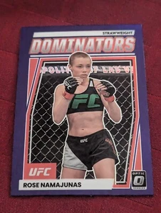 2023 Panini Donruss Optic UFC DOMINATORS Rose Namajunas #5 Purple - Bild 1 von 2