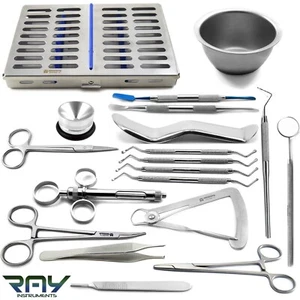 Kit de microcirugía periodontal de rango + casete de instrumentos de cirugía dental oral - Imagen 1 de 1