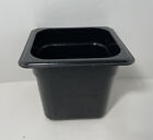Cambro EN 631-1 Black 1/6 Size x 6“ Food Pan Containers Industrial Grade