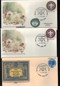2001  22nd ASIA - PACIFIC (19TH AUSTRALIAN) JAMBOREE Appin  FDC PSE - Picture 1 of 2