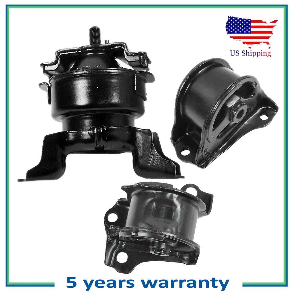 Juego de 3 piezas de montaje de motor y transmisión para Honda Civic 1998 1999 2000 1,6 L tracción delantera Foto 1 de 3