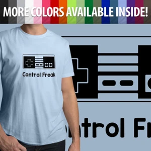 Mens/Unisex Shirt Graphic Gift Control Freak NES Classic Retro Controller Hobby - Picture 1 of 25
