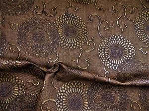 Robert Allen Beacon Hill Fabric Etincelle Sable Linen Drapery Metallic JJ27 - Picture 1 of 1