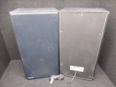 Altavoz Sanyo SX-330BW, 2 piezas, negro/madera. #V-1159 Foto 1 de 2