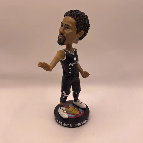 Spencer Dinwiddie Iron Man Marvel Bobblehead Brooklyn Nets NBA Avengers 2020 Cover