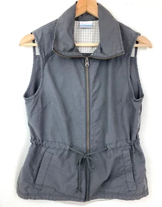 Columbia Arch Cape Vest Gray Full Zip Lightweight Pockets Drawstring Women’s S - Picture 1 of 5