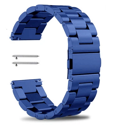 US 18/20/22mm Stainless Steel Watch Band Universal Metal Wrist Strap Bracelet - Image 1 of 4