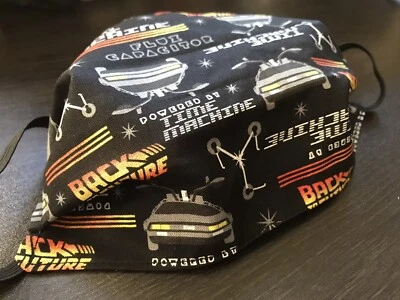 BACK TO THE FUTURE HANDMADE TRIPLE LAYERS COTTON/POLYESTER MASK-WASHABLE - Image 1 of 4
