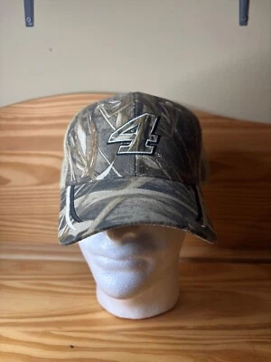 Мужская NASCAR Кевин Харвик #4 водоплавающая камуфляж желтовато-коричневый водитель грузовика шляпа OSFM - Изображение 1 из 2